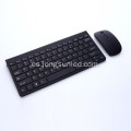 Combo de teclado y mouse inalámbricos negros
